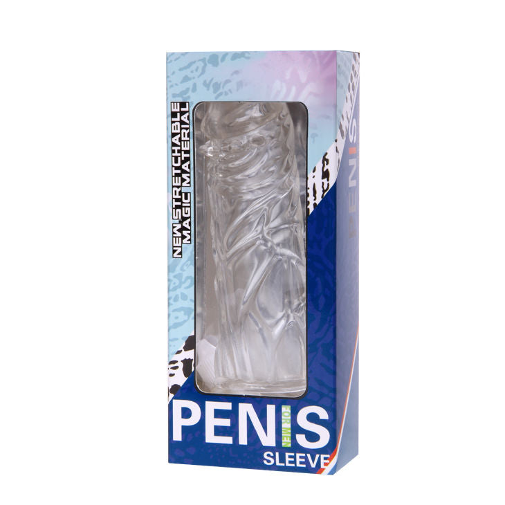 Guaina Fallica con Noduli Baile — Silicone, 14 cm