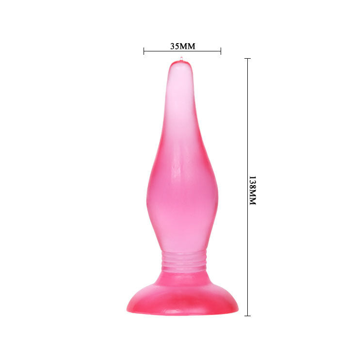 Plug Anale con Ventosa Baile Soft Touch — 14,2 cm, Lilla