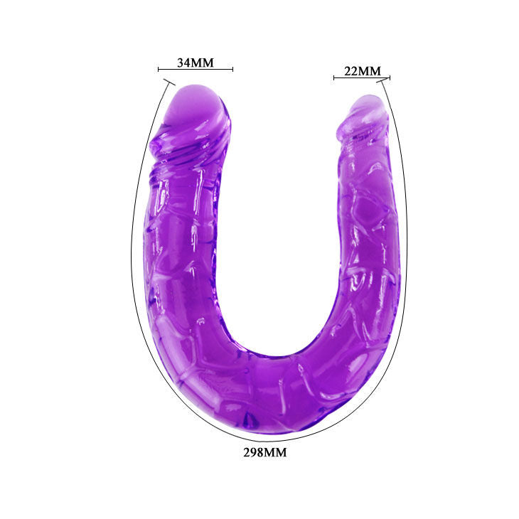 Dildo Doppio Flessibile Baile — Jelly, Uso Vaginale e Anale