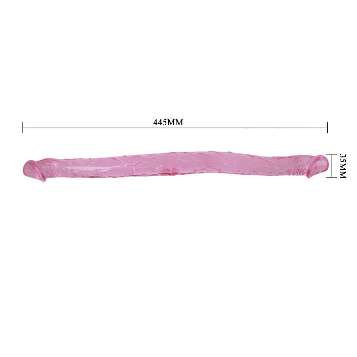 Dildo Doppio Realistico Baile — Gelatina Flessibile 44 cm