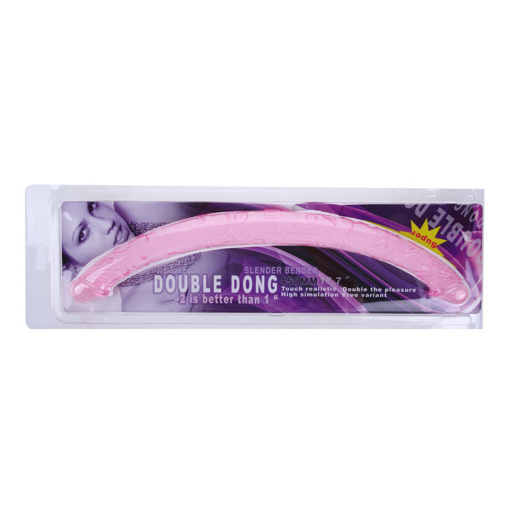 Dildo Doppio Realistico Baile — Gelatina Flessibile 44 cm