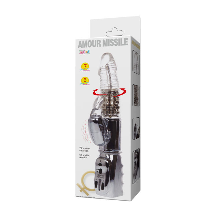 Vibratore con Sfere Rotanti Baile Amour Missile — TPE 26.5 cm