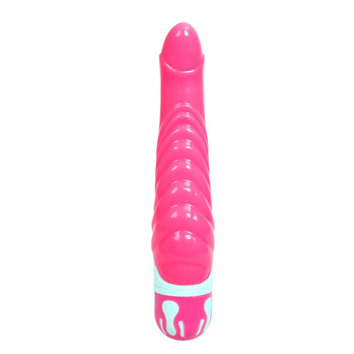 Dildo Vibrante Punto G Baile Realistic Cock — TPR Rosa 21,8 cm