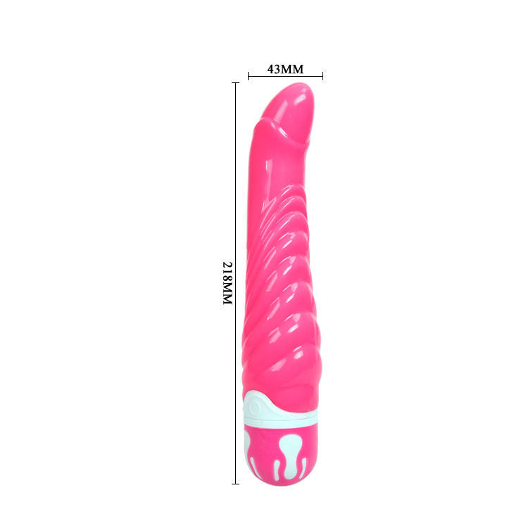 Dildo Vibrante Punto G Baile Realistic Cock — TPR Rosa 21,8 cm