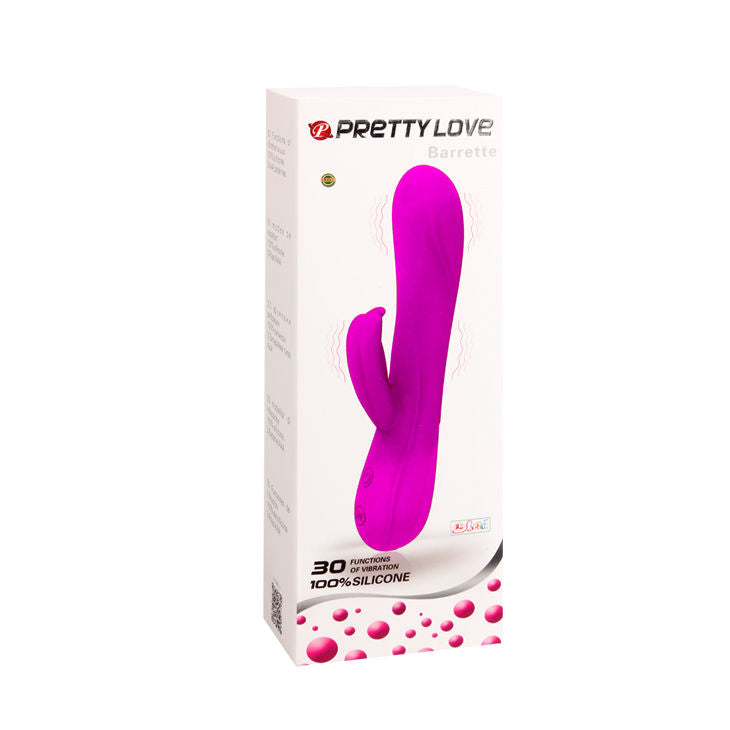 Vibratore Wand Pretty Love — Silicone, 30 Funzioni, 21 cm
