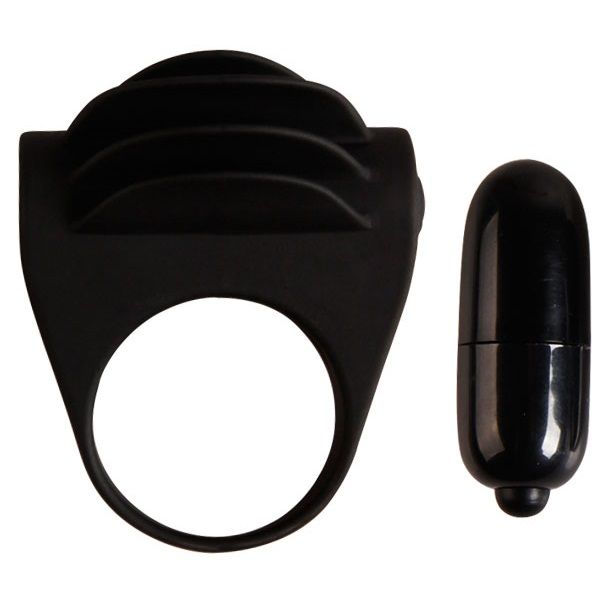 Anello Fallico Vibrante Pretty Love Chester — Silicone Nero