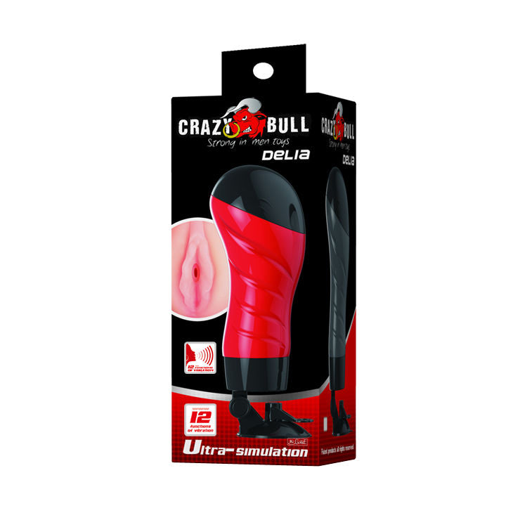 Masturbatore Vaginale con Voce Crazy Bull — Riutilizzabile