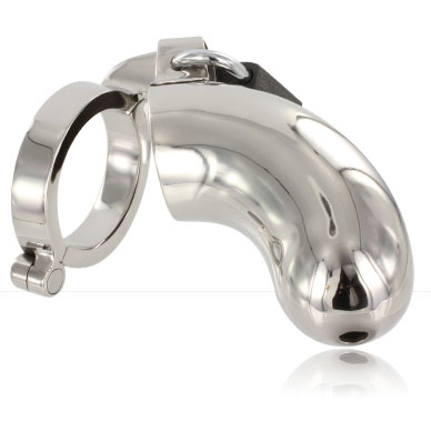 Gabbia di Castità in Acciaio Metal Hard — Anello BDSM