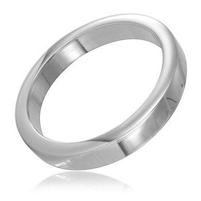 Anello Fallico in Acciaio Metal Hard Fat — 45 mm