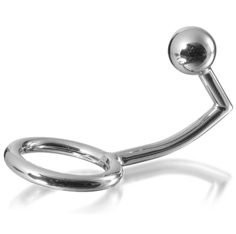 Anello Fallico con Plug Anale Metal Hard — Acciaio 40 mm