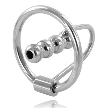 Anello Glande con Tappo Uretrale Metal Hard — Acciaio, 30 mm