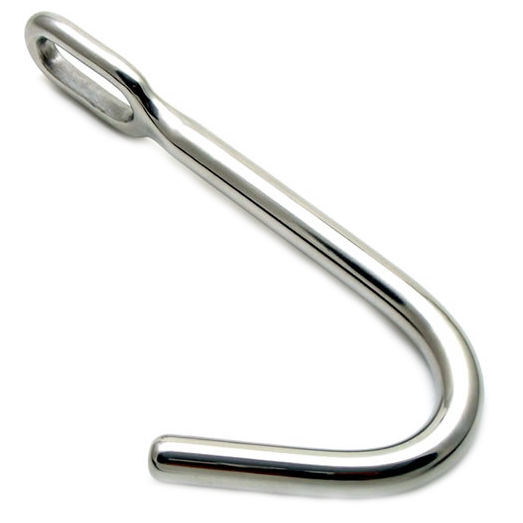 Gancio Anale BDSM Metal Hard — Acciaio, 7,6 cm