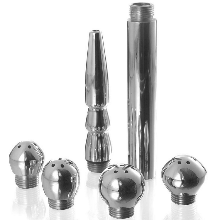 Doccia Intima Anale Vaginale Metal Hard — Set 5 Pezzi