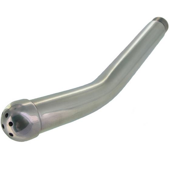 Doccia Intima Anale Vaginale Metal Hard — Acciaio, 20 cm