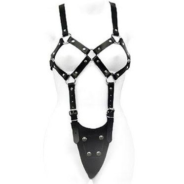 Imbracatura BDSM Corpo Esposto Leather Body — Donna