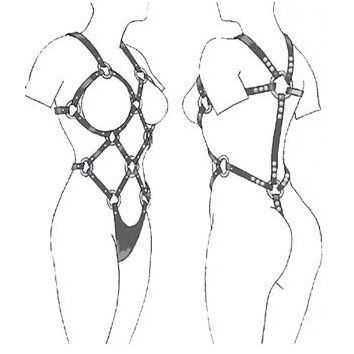 Body Erotico BDSM Leather Body Styling Donna