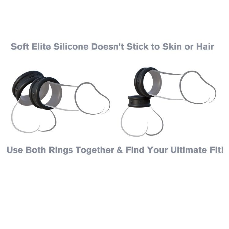 Anello Fallico in Silicone Fantasy C-Ringz Max — Set 2 Pezzi
