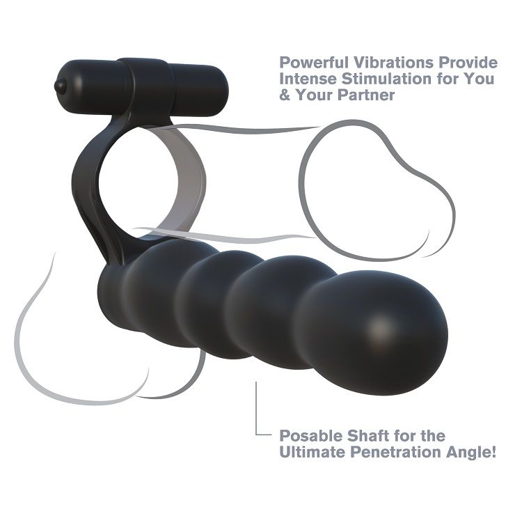 Anello Fallico Doppia Penetrazione Fantasy C-Ringz Posable Partner