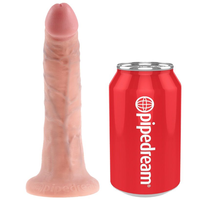 Imbracatura Pene KING COCK con Dildo Realistico 17,8 cm — Nero