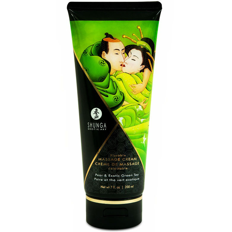 Crema da Massaggio Erotico Shunga — Pera e Tè Verde, 200 ml
