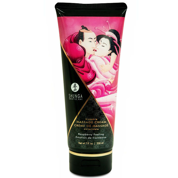 Crema da Massaggio Erotico Shunga — Lampone, 200 ml
