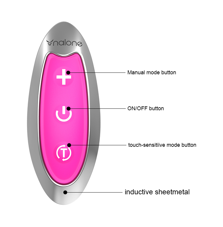 Vibratore Stimolatore Intelligente Nalone Curve — Silicone