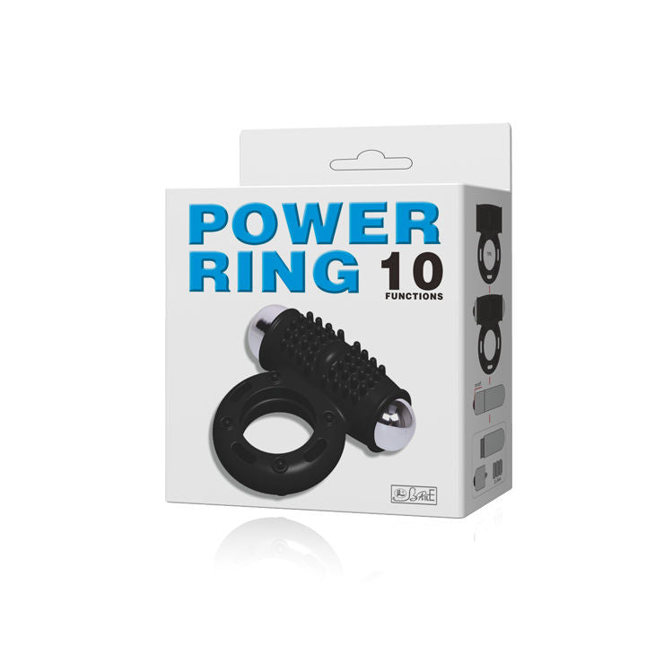 Anello Fallico Vibrante Baile Power Ring — 10 Funzioni, TPR