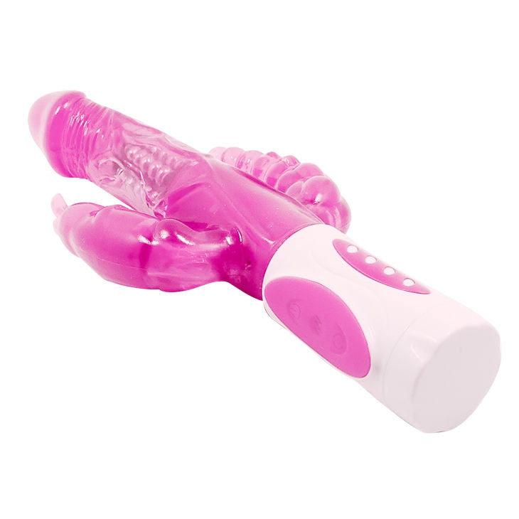 Vibratore Rabbit Triplo Baile Pretty Bunny — 12 Velocità, TPR
