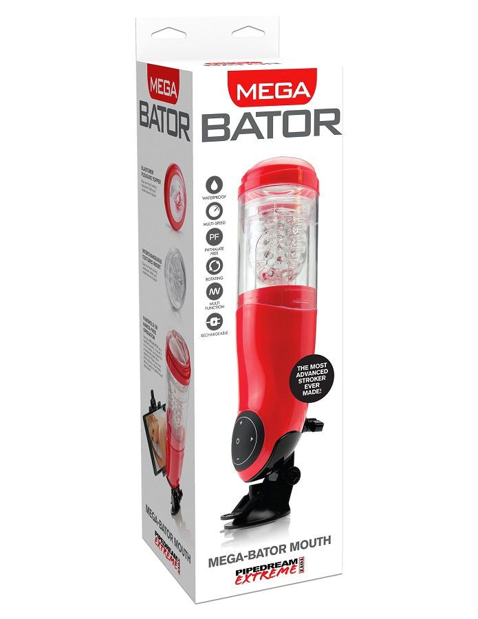 Masturbatore Maschile Vibrante PDX Mega Bator USB — Bocca