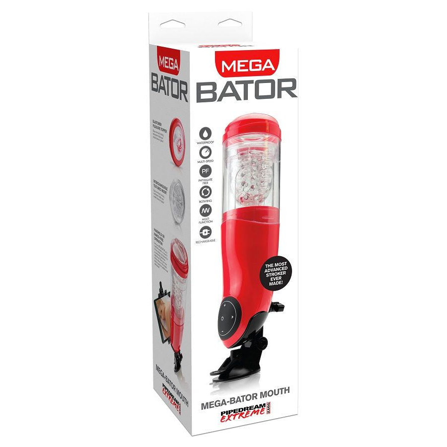 Masturbatore Maschile Vibrante PDX Mega Bator USB — Bocca