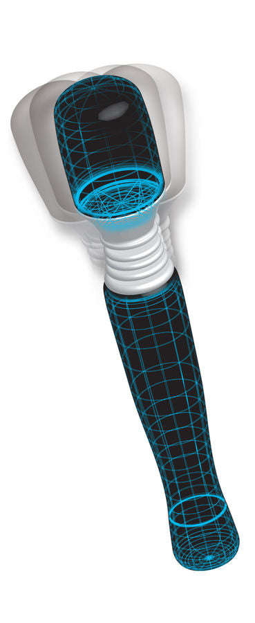 Vibratore Wand Wireless Wanachi Mini — Silenzioso, Nero