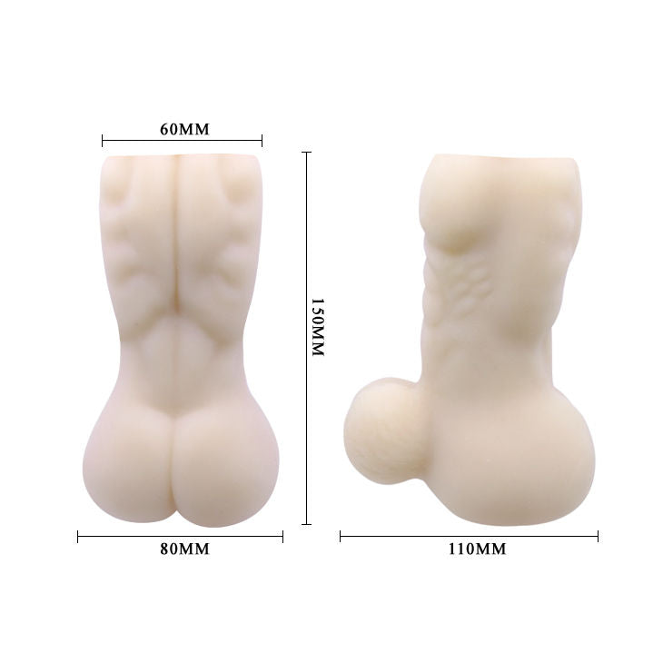 Masturbatore Maschile Baile Back Spirit — TPR, 15 cm