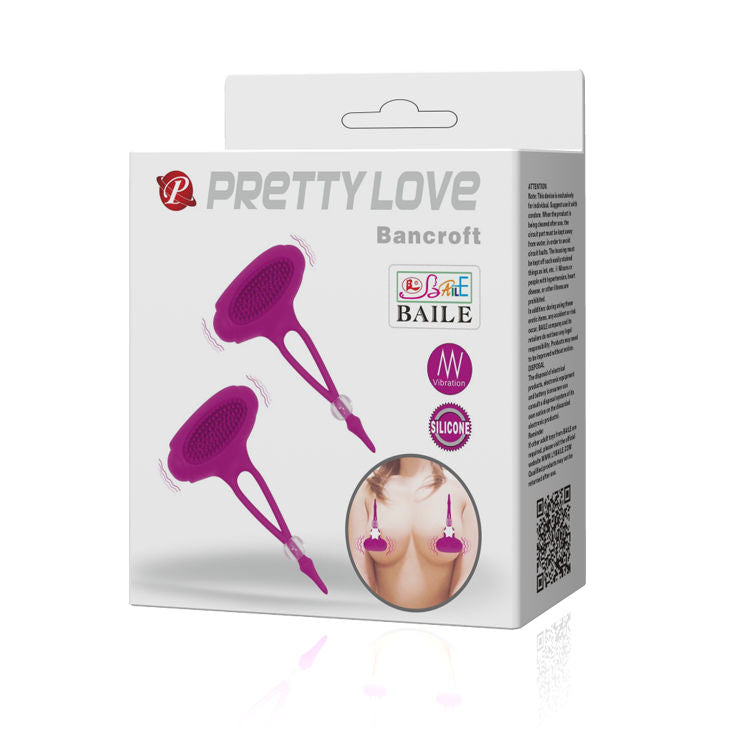 Stimolatore Capezzoli Pretty Love Bancroft — Silicone, 2 pz