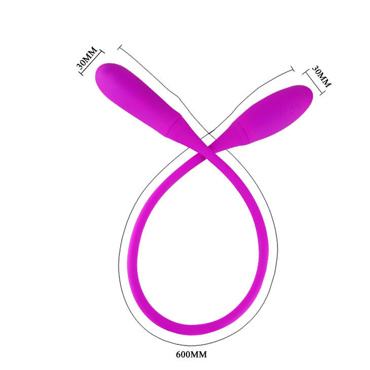 Vibratore Rabbit Doppio Pretty Love Smart Snaky Vibe — 7+3 Modalità