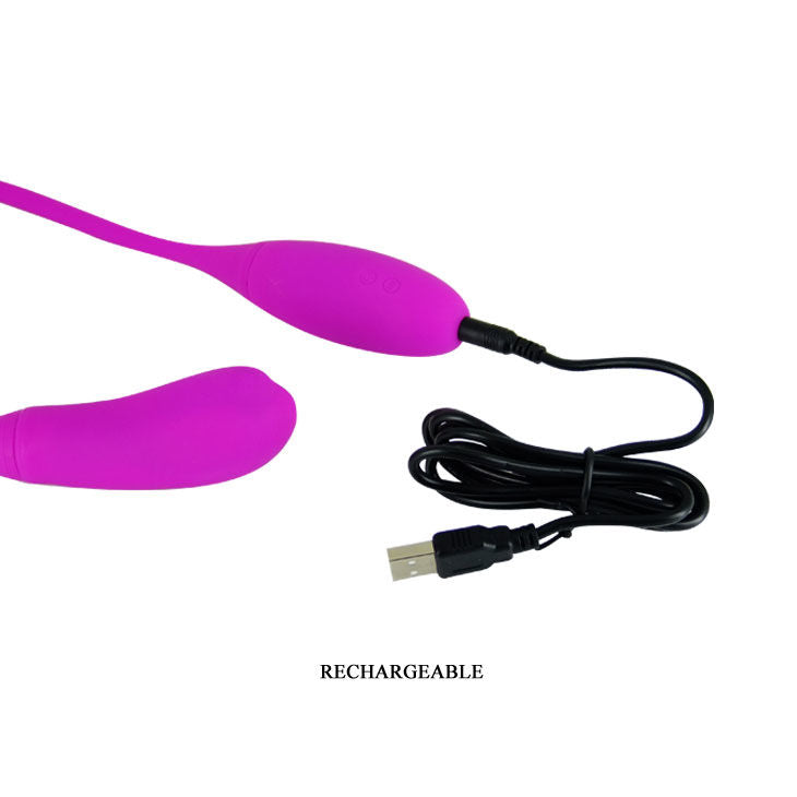 Vibratore Rabbit Doppio Pretty Love Smart Snaky Vibe — 7+3 Modalità