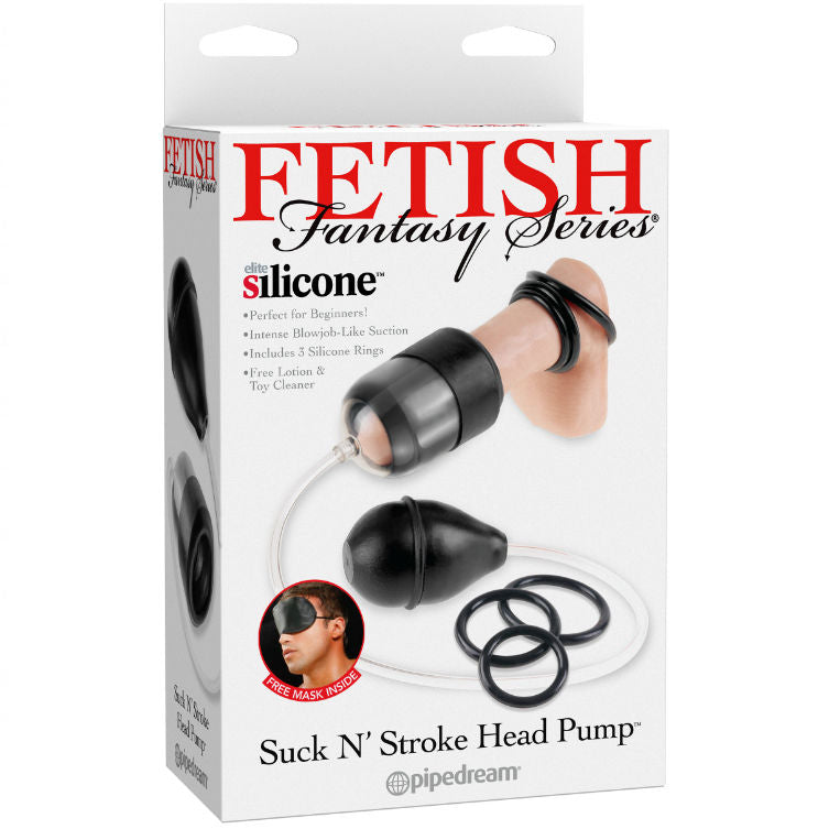 Pompa Glande con Anello Fallico Fetish Fantasy Suck N' Stroke