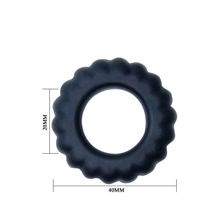 Anello Fallico Baile Titan — Silicone, diametro 2 cm