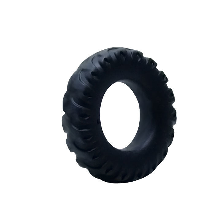 Anello Fallico in Silicone Baile Titan — 2 cm, Nero/Verde