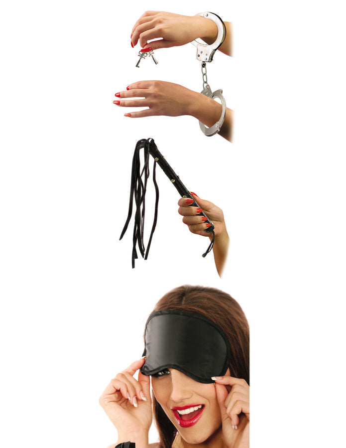 Kit Bondage per Coppie Fetish Fantasy Series — Manette e Frusta