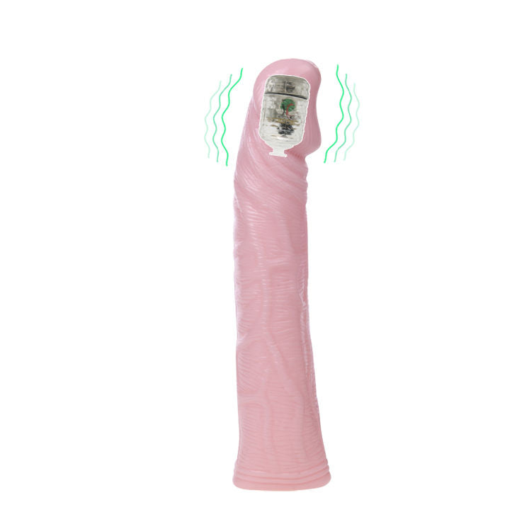 Guaina Fallica Vibrante Baile Pleasure Fantasy — TPR, 18 cm