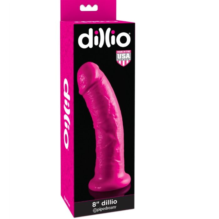 Dildo con Ventosa Dillio Pipedream — 20 cm, Rosa