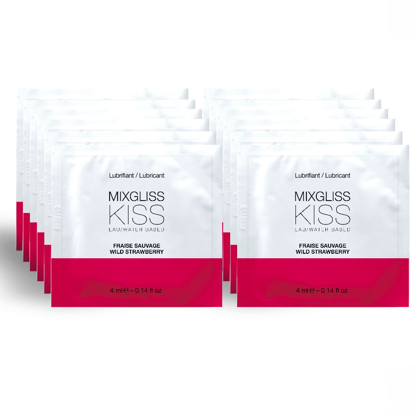 Lubrificante Intimo Base Acqua Mixgliss Fragola — 12x4 ml