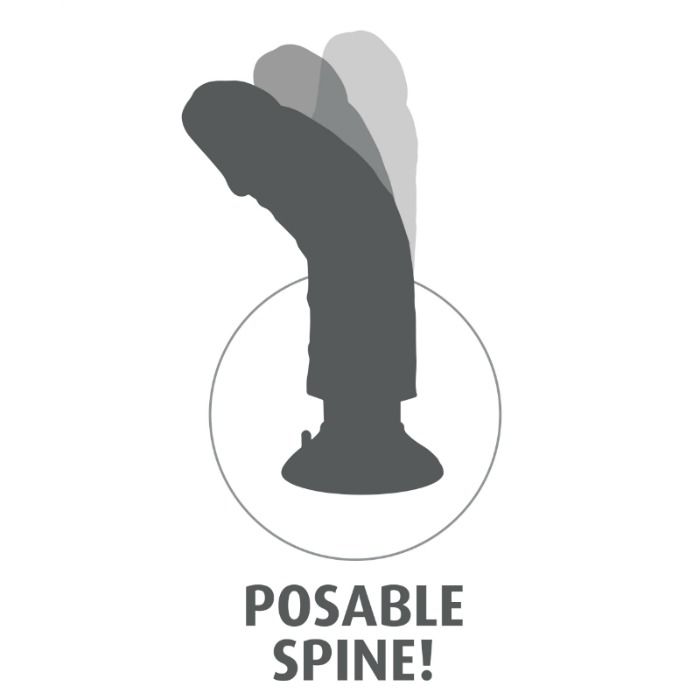 Dildo Realistico Vibrante con Testicoli King Cock — 25,5 cm