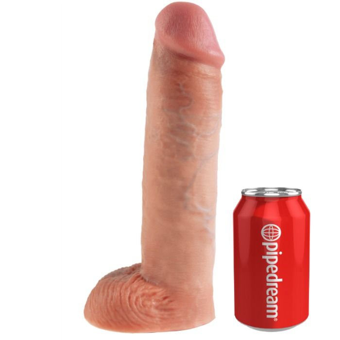 Strap-on Pene Cavo King Cock 28 cm Carne — Sistema di Bretelle