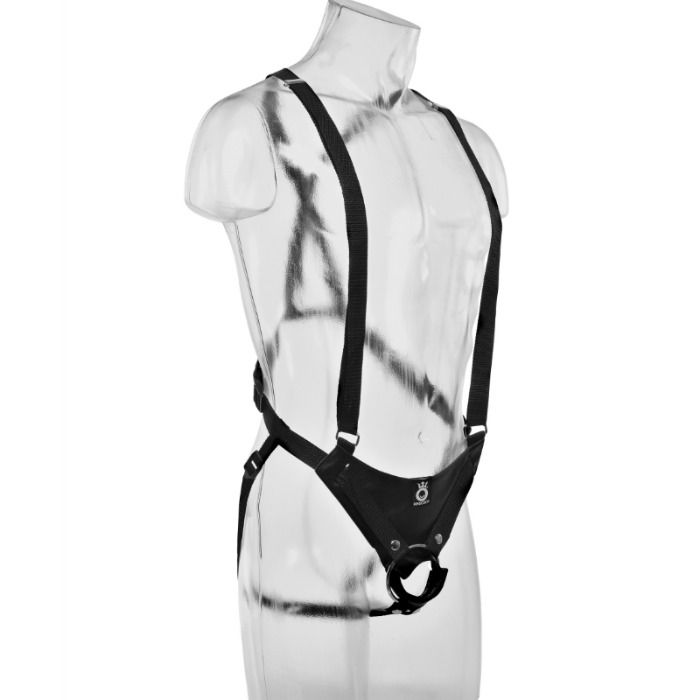 Strap-on Pene Cavo King Cock 28 cm Carne — Sistema di Bretelle