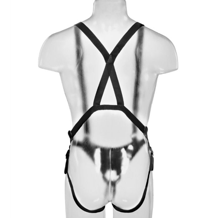 Strap-on Pene Cavo King Cock 28 cm Carne — Sistema di Bretelle