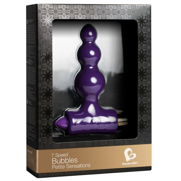 Plug Anale Vibrante Rocks-Off Petite Bubbles — Lilla