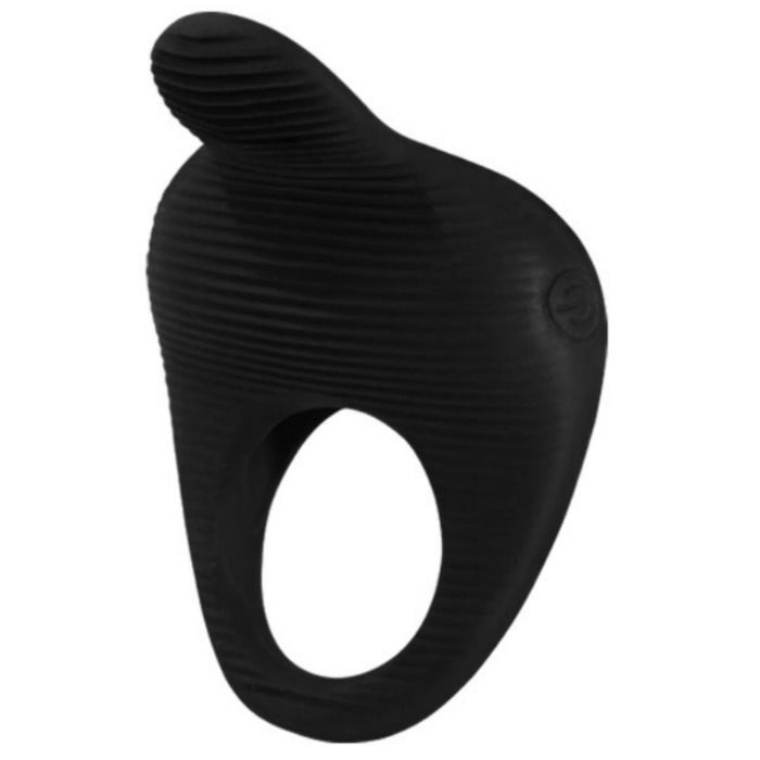 Anello Fallico Vibrante Pretty Love Thimble — Silicone, Nero