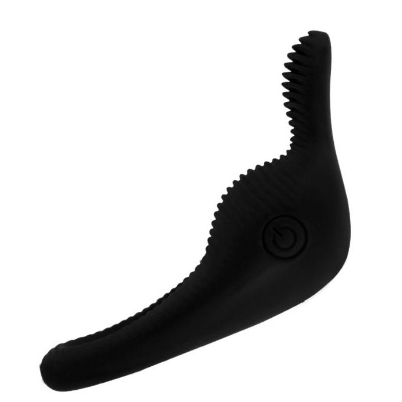 Anello Fallico Vibrante Pretty Love Thimble — Silicone, Nero
