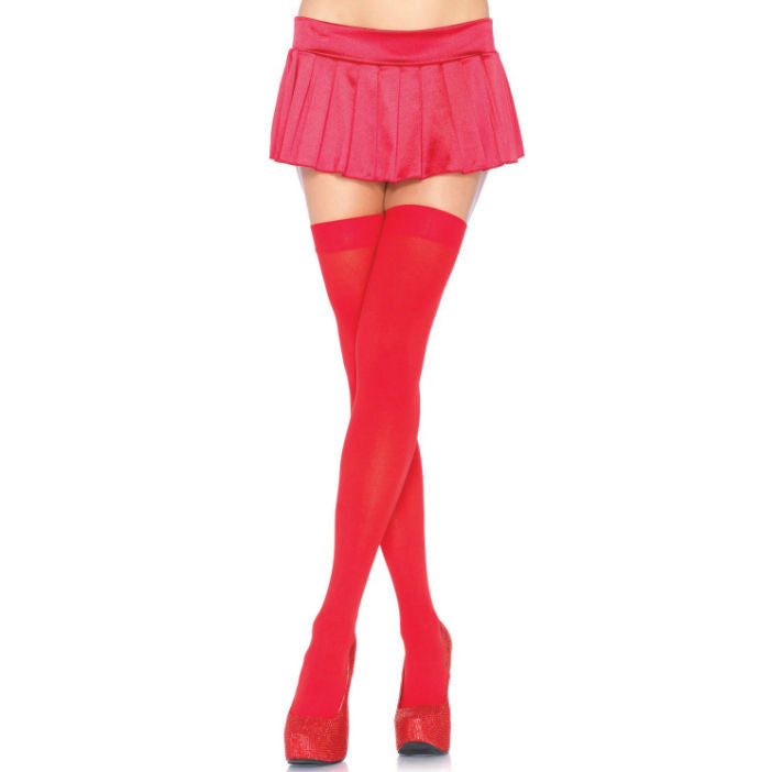 Calzamaglia in Nylon Leg Avenue — Rosso, Taglia Unica